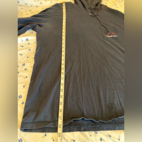 Vineyard Vines Sz: XL Gray Long Sleeve American Flag Whale Logo Top w/Pocket. - Picture 5 of 11